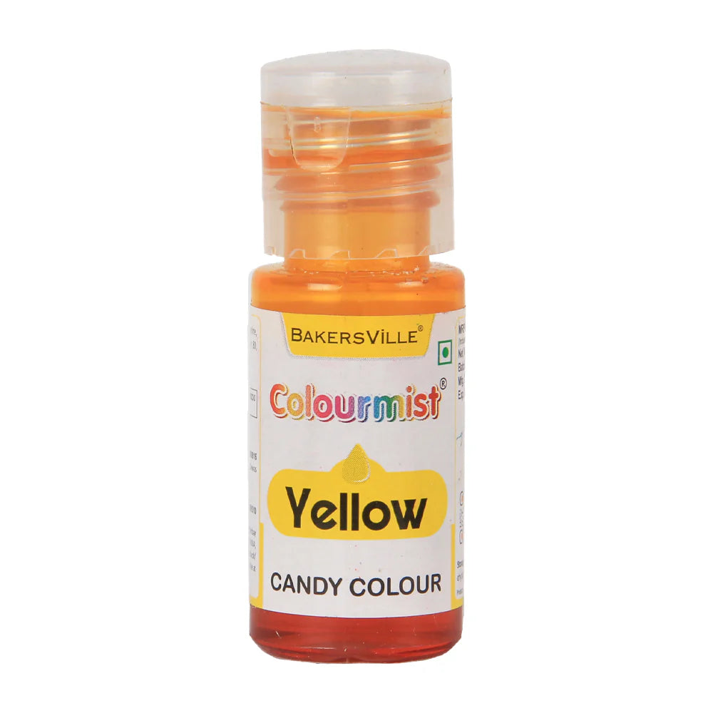 Colourmist Oil Candy Color – Yellow (20g) | Edible Oil-Based Color for Chocolates & Sweets