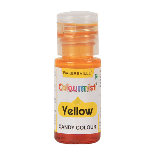 Colourmist Oil Candy Color – Yellow (20g) | Edible Oil-Based Color for Chocolates & Sweets