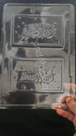 Happy New Year Bar Chocolate Mould | Plastic Chocolate Mould | Chocolate Plastic Bar mould - 576