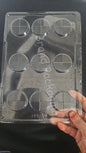 Round Chocolate Mould | Plastic Chocolate Mould | Chocolate Plastic Bar mould - 547