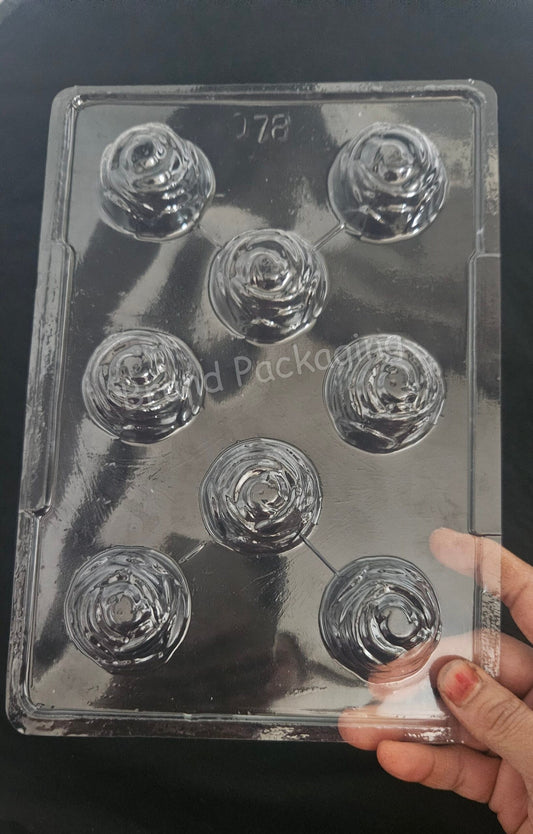 Medium Rose Chocolate Mould | Rose Shape Chocolate Mould | Rose Chocolate Mould - 078
