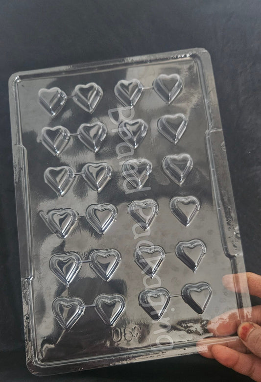 Mini Hearts Plastic Chocolate Mould - 390
