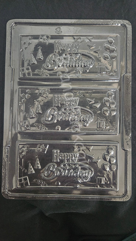 Happy Birthday Bar Chocolate Mould - 537