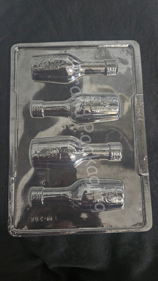 Beer Bottle Shape Chocolate Mould | Medium Size Beer Bottle Shape Chocolate Mould- LM 208
