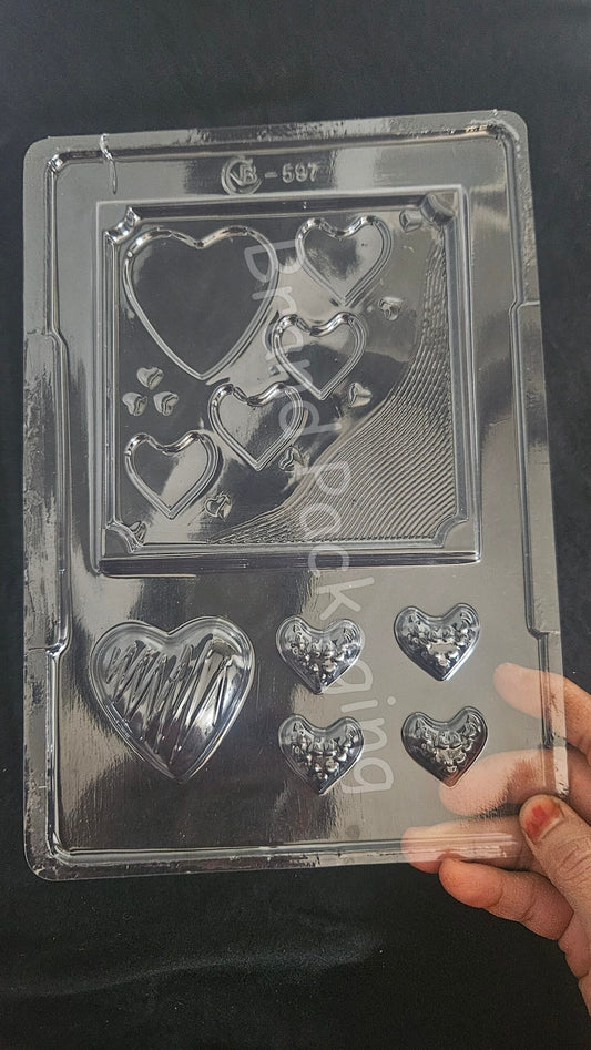 Valentine Heart Chocolate Mould - 597