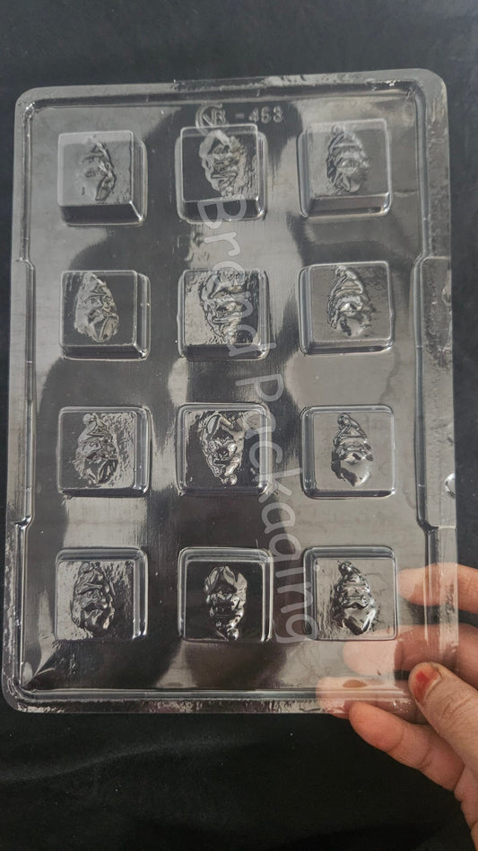 Cavity Size Square Christmas Chocolate Mould - 453