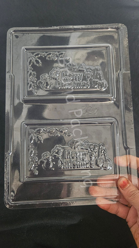 Merry Christmas Bar Mould - 452