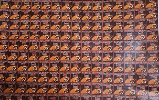 Hazelnut Dark Flavour Cavity Size Sqaure Chocolate Stickers