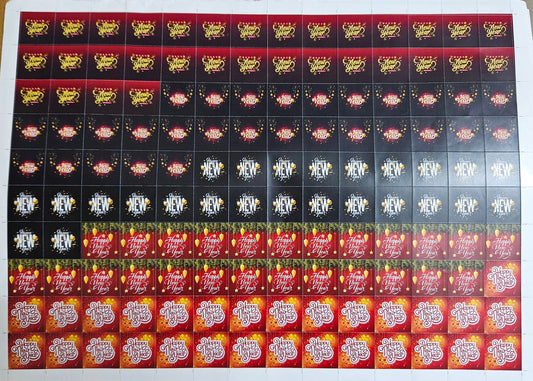 Happy New Year Cavity Size Sqaure Stickers