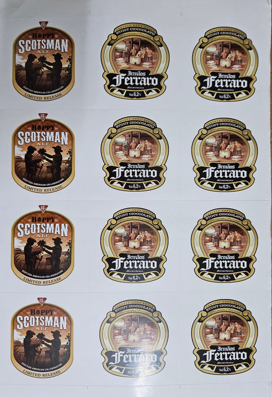Big Size Beer Bottle Chocolate Stickers | Beer Bottle Chocolate Sticker Design 3