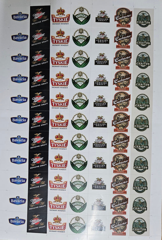 Small Chocolate Beer Bottle Stickers | Beer Bottle Shape Chocolate Stickers