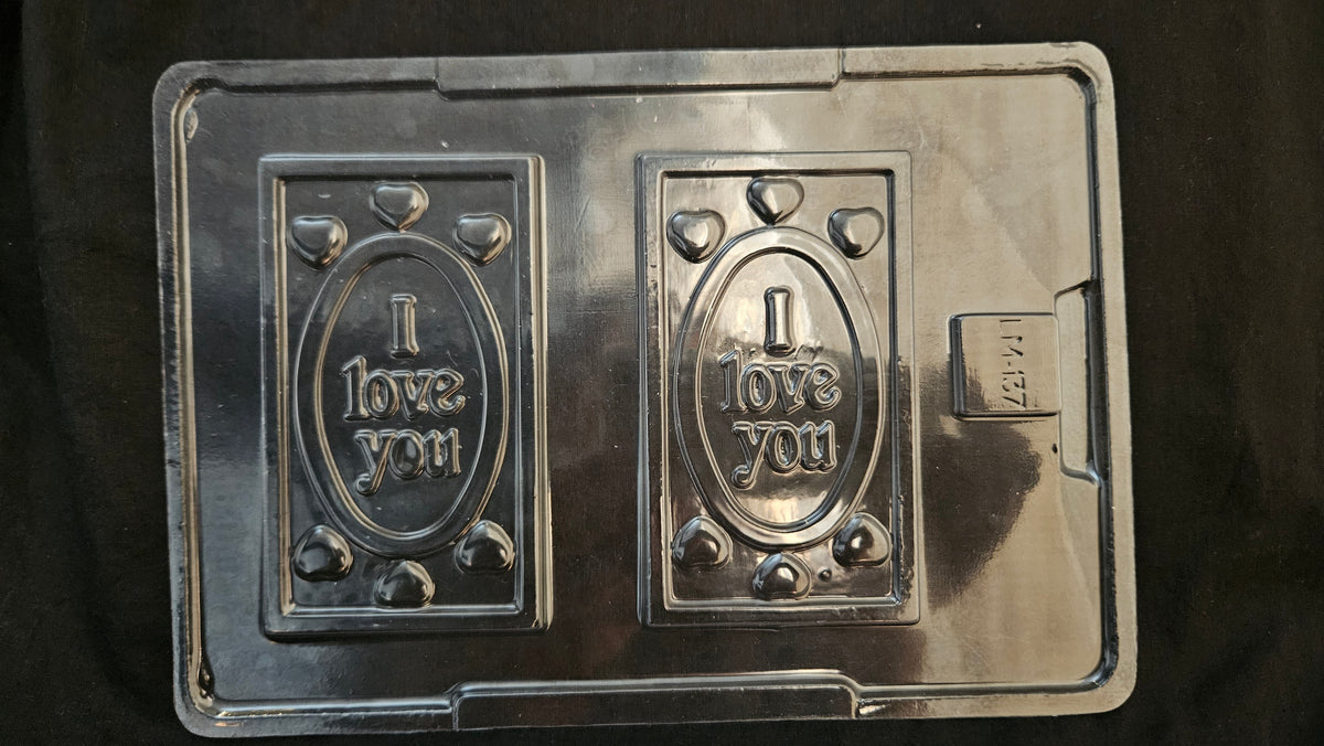I Love You Chocolate Bar Mould | PVC Chocolate Bar Mould - 137