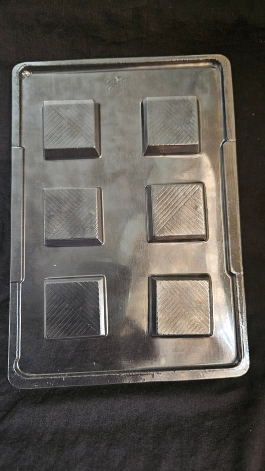 Cavity Size Sqaure Chocolate Mould | Plastic Chocolate Sqaure Mould - 255 (4*4 cm)