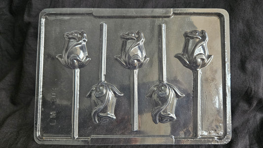 Rose Lollipop Chocolate Mould no 303 | Lollipop Chocolate Mould