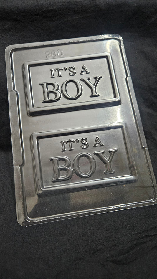 It's a Boy Chocolate Bar Mould (55-60gm) PVC Chocolate Mould - 280