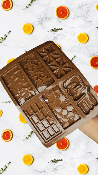 6 in 1 Small Bar chocolate moulds (20-25gm bar chocolate mould)
