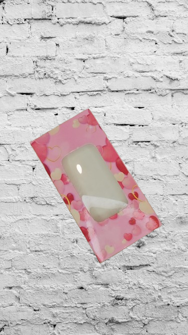 Heart Printed Premium Quality Pink Bar Box – Vibrant, Sturdy & Stylish - Pack of 10