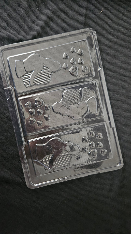Couple Bar Chocolate Mould | Valentine Bar Chocolate Mould - 503