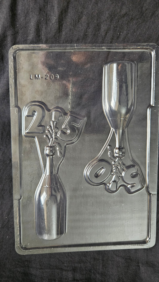 25th & 50th Birthday/ Anniversary Chocolate Mould - 209
