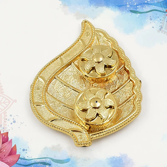 Leaf Shape Kumkum Roli Small Plate for Festive & Gifting Purpose
