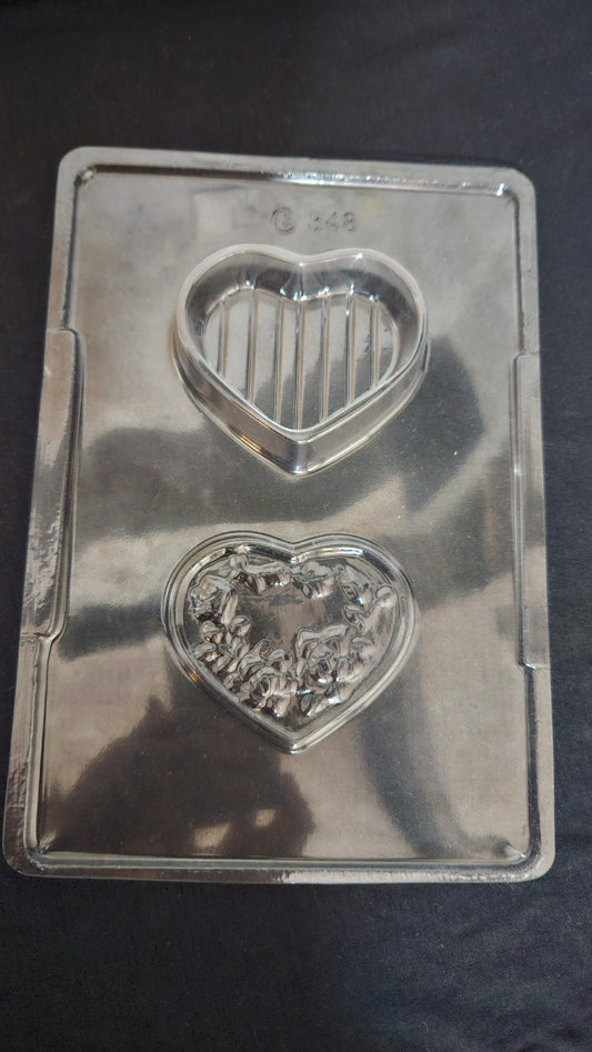 Heart Gift Box Chocolate Mould - 348