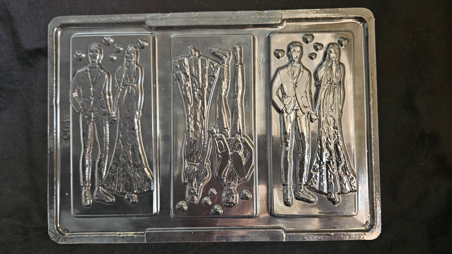 Wedding Couple Chocolate Mould - 501 | Couple Chocolate Bar Mould