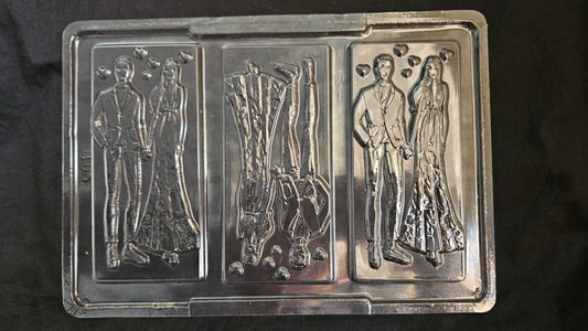 Wedding Couple Chocolate Mould - 501 | Couple Chocolate Bar Mould
