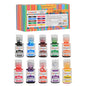 Colourmist Edible Oil Candy Color Assorted 10g each, Pack Of 10 (Black, Pink, Blue, Purple, Burgundy, Red, Green, Violet, Orange, Yellow)
