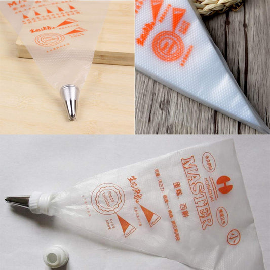 Disposable Piping Bag | Icing Bag - Pack of 100 (Medium)