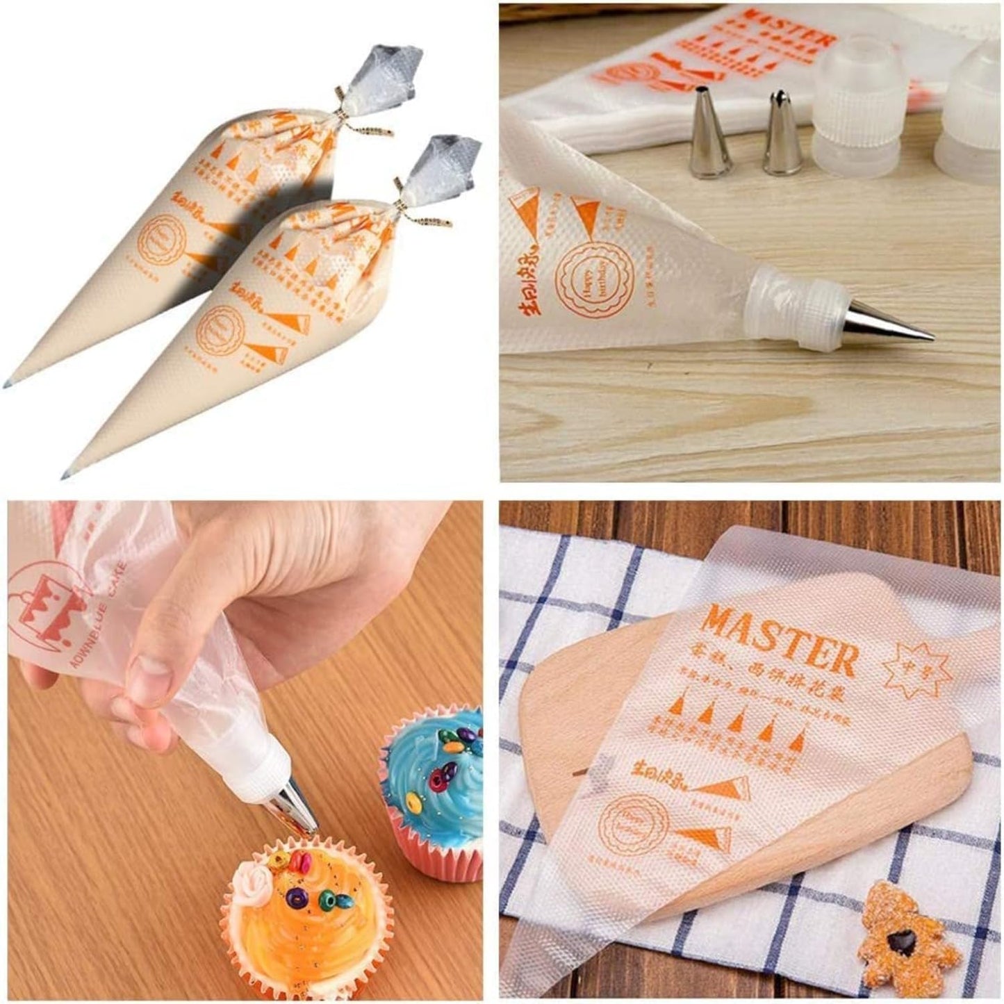 Disposable Piping Bag | Icing Bag - Pack of 100 (Small)