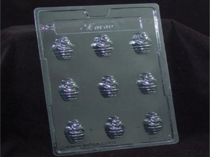 Mini Santa Cacao Mould 086 | Cavity Size Santa Mould - 9gm