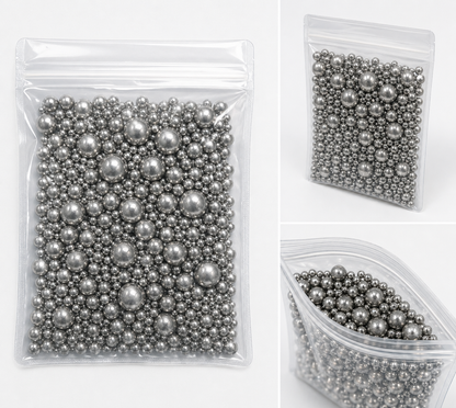 100gm Silver Edible Sugar Pearls Sprinkle Mix for Cake Decoration | Metallic Dragees Balls for Baking, Cupcakes, Cookies & Desserts