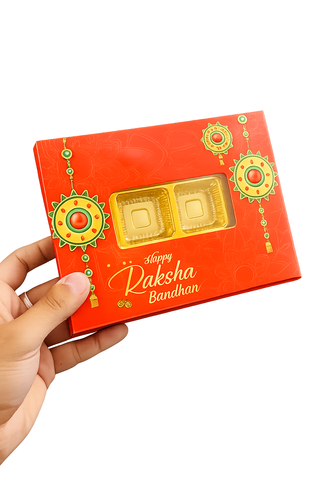 Happy Rakshabandhan 12 Cavity Chocolate Box (Pack of 5)