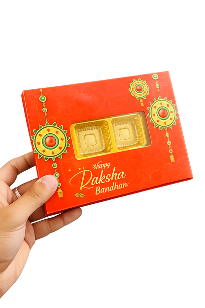 Happy Rakshabandhan 12 Cavity Chocolate Box (Pack of 5)