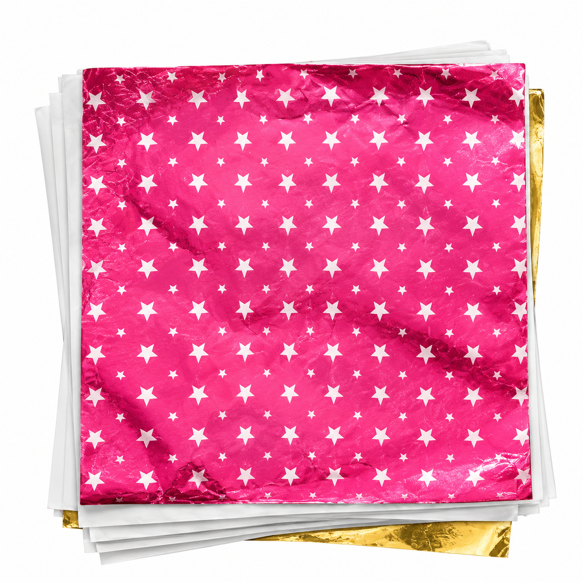 4 in 1 Multi Colour Mini Star print Chocolate Wrapper |  Multicolour Mini Star print Chocolate Wrapper-200 pcs (Any 4 Random Colours Pack)