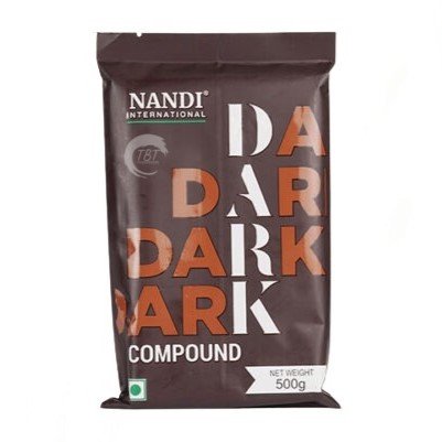 Dark Compound | Dark Chocolate Compound | Nandi Dark Compound - 500gms