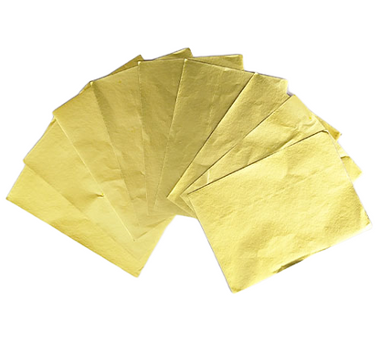 Large Golden Chocolate Wrapper for Bar Chocolates | Kunafa Bar Chocolate Wrappers (Pack of 150 pcs)