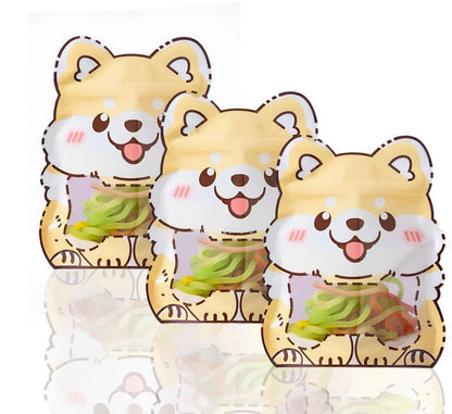Different Animal Designs Zip Lock Bags| 10 in 1 mix Design |Stain-Resistant, Water-Resistant | Pack of 10