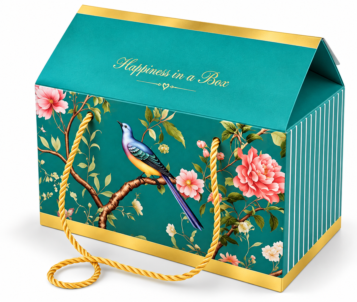 Premium Gift Hamper Box | 10x6x6 Inch | Bird Print (Pack of 5 pcs)