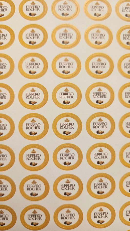 Ferrero Rocher Small 0.5 inch Stickers
