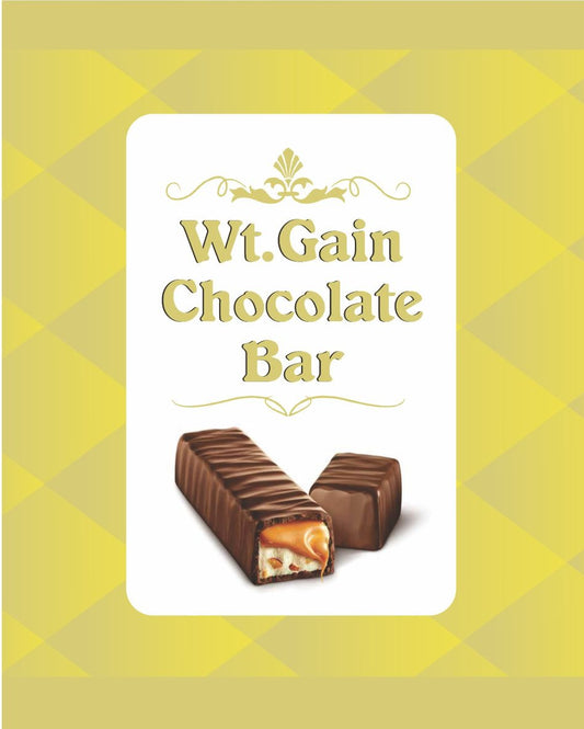 Weight Gain Chocolate Bar Stickers (4*4 inch 12 Stickers in a sheet)