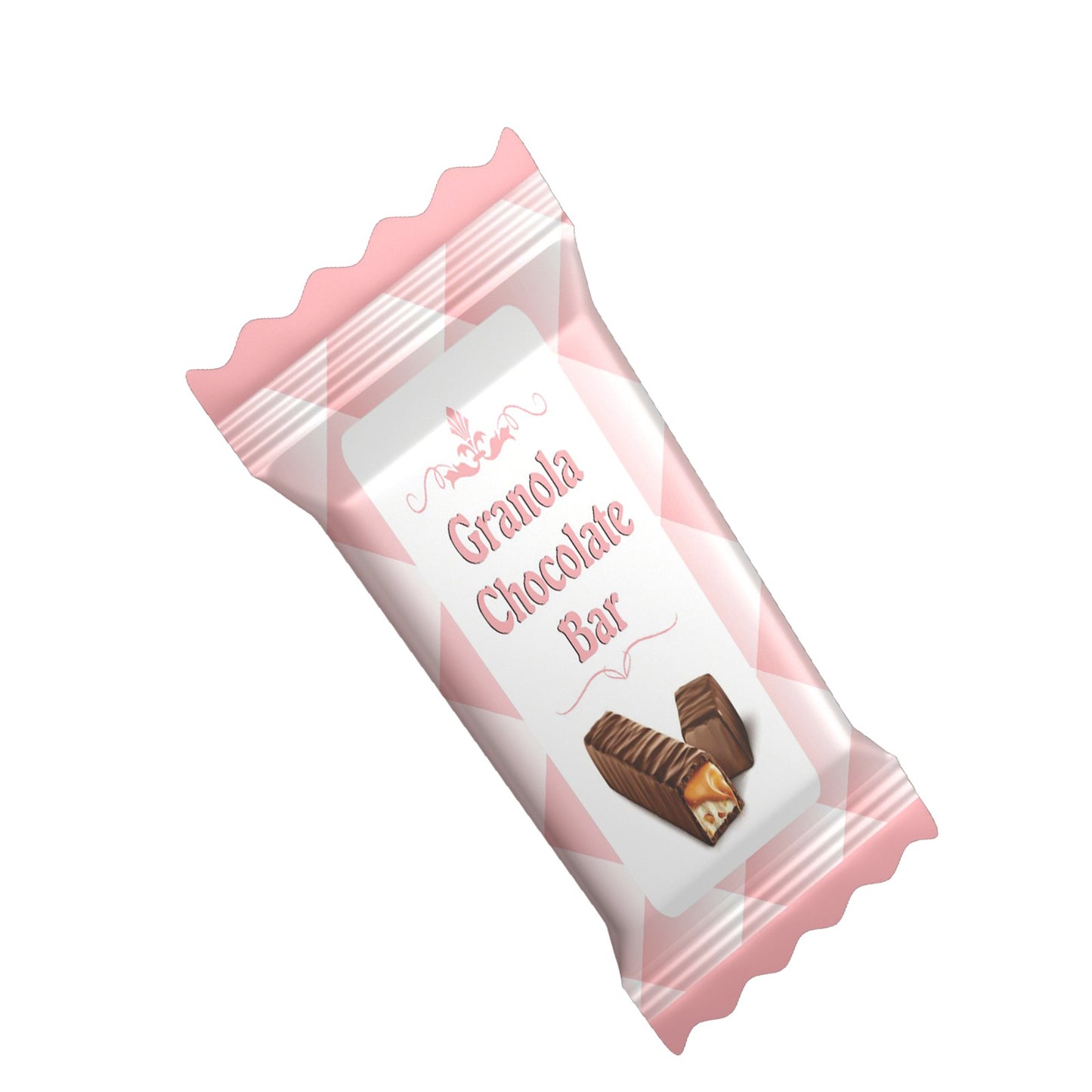 Granola Chocolate Bar Stickers (4*4 inch 12 Stickers in a sheet)