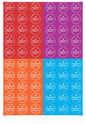 Handmade with Love 1.5 inch 60 Stickers comes with 4 different colours in a Sheet