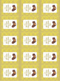 Weight Gain Chocolate Bar Stickers (4*4 inch 12 Stickers in a sheet)