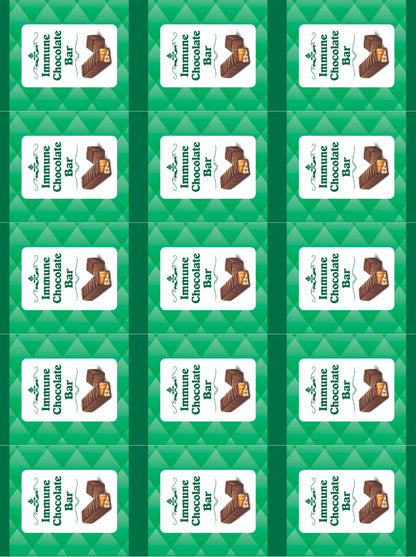 Immunity Energy Chocolate Bar Stickers (4 *4 inch)