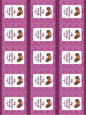 Weight Loss Chocolate Bar Stickers (4*4 inch 12 Stickers in a sheet)