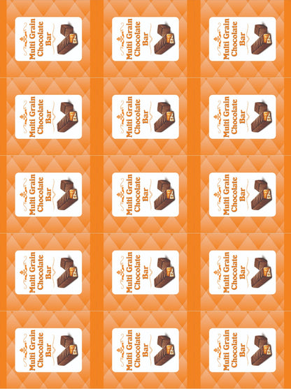 Multigrain Chocolate Bar Stickers (12 Stickers) (4*4 inch)