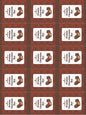 Protien Chocolate Bar Stickers (12 Stickers) (4*4 inch)