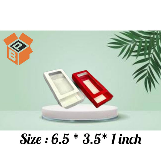 Zumbo Size Big Sliding Bar Boxes for 80-150gm Bars (Pack of 10) (White, Red, Pink & Blue) Kunafa Bar Box