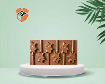 Dual Star Lollipop Chocolate Mould | Dual Star Silicon Chocolate mould